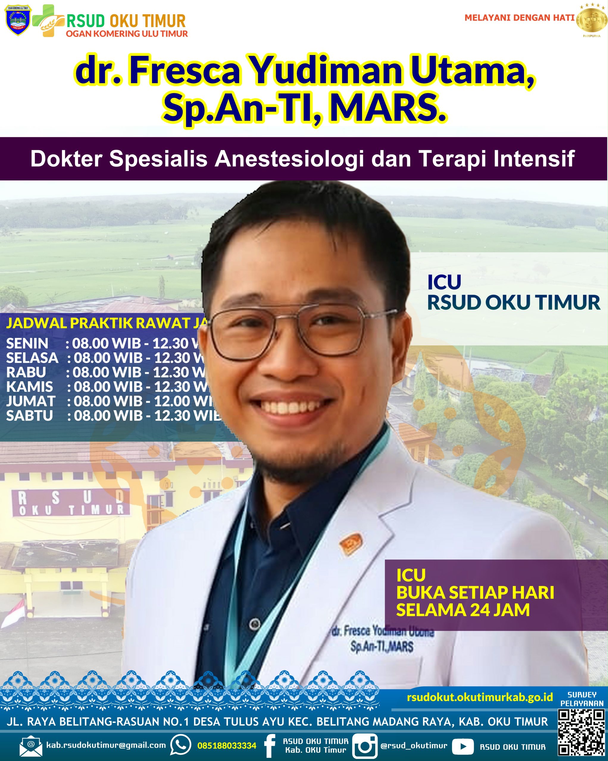 dr. Fresca Yudiman Utama, Sp.An-TI, MARS.
