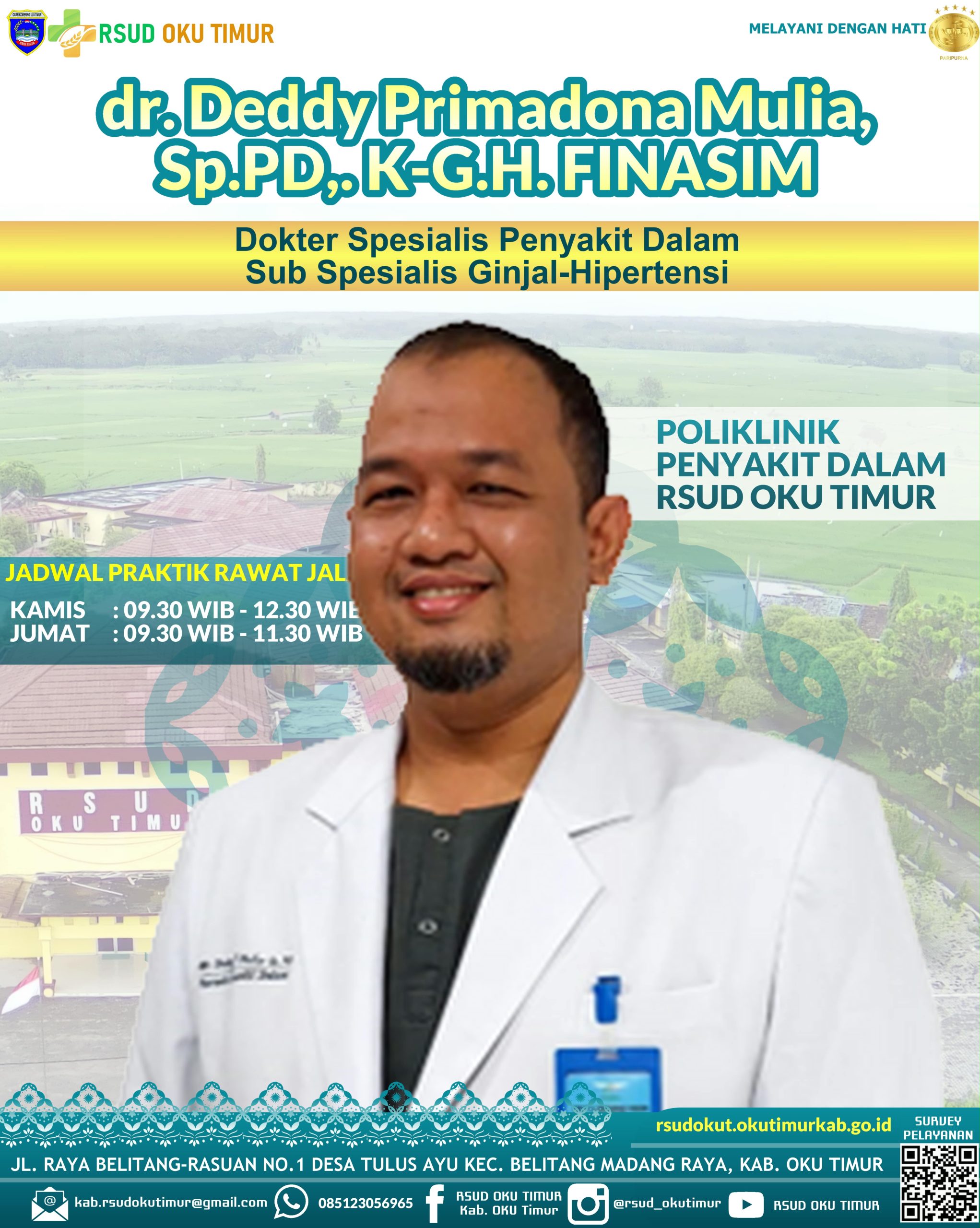 dr. Deddy Primadona Mulia, Sp.PD - K.GH, FINASIM