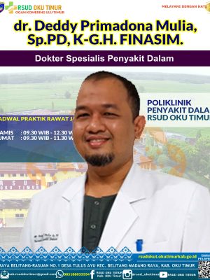 dr. Deddy Primadona Mulia, Sp.PD - K.GH, FINASIM