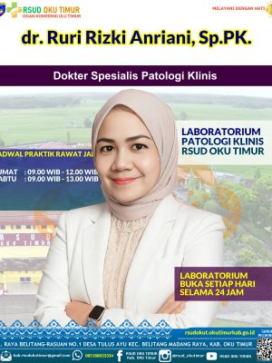 dr. Ruri Rizki Anriani, Sp.PK