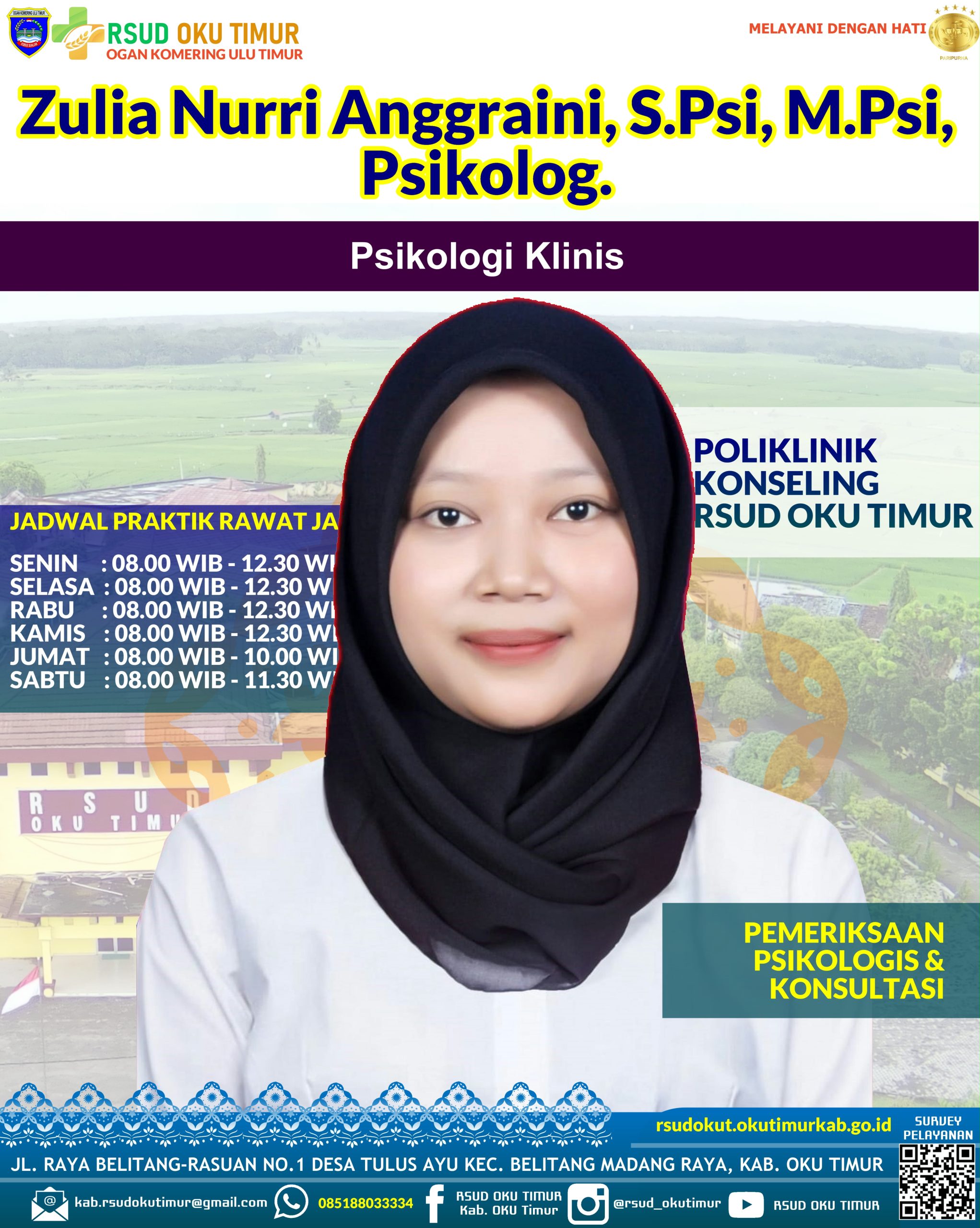 Zulia Nurri Anggraini, S.Psi., M.Psi., Psikolog