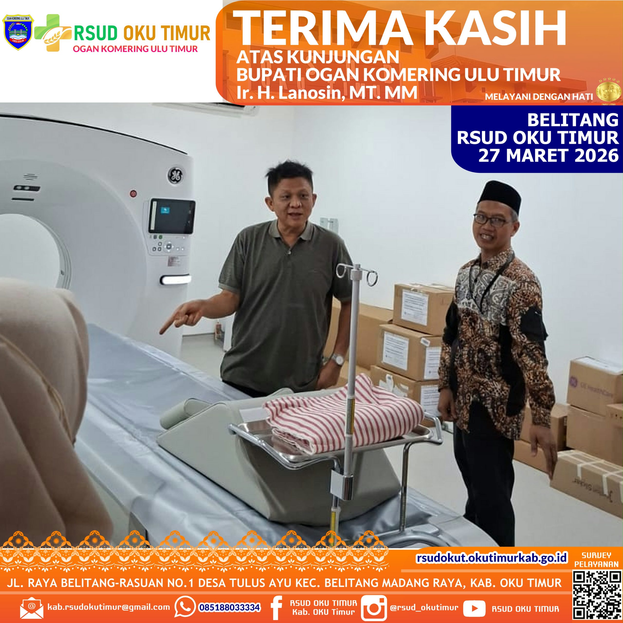 TERIMA KASIH ATAS KUNJUNGANNYA BUPATI OKU TIMUR