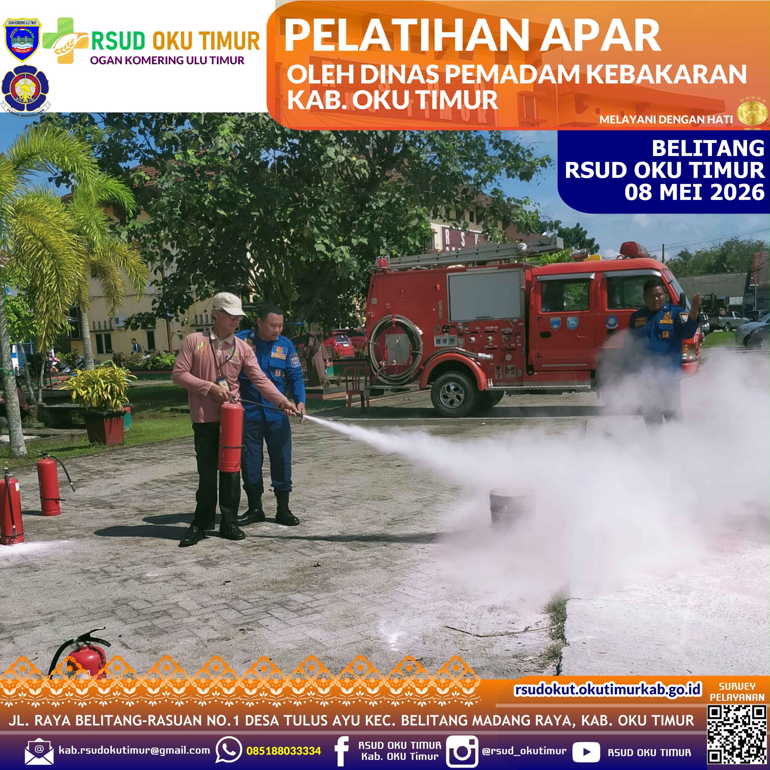 PELATIHAN APAR TAHUN 2026 OLEH DINAS PEMADAM KEBAKARAN KAB. OKU TIMUR
