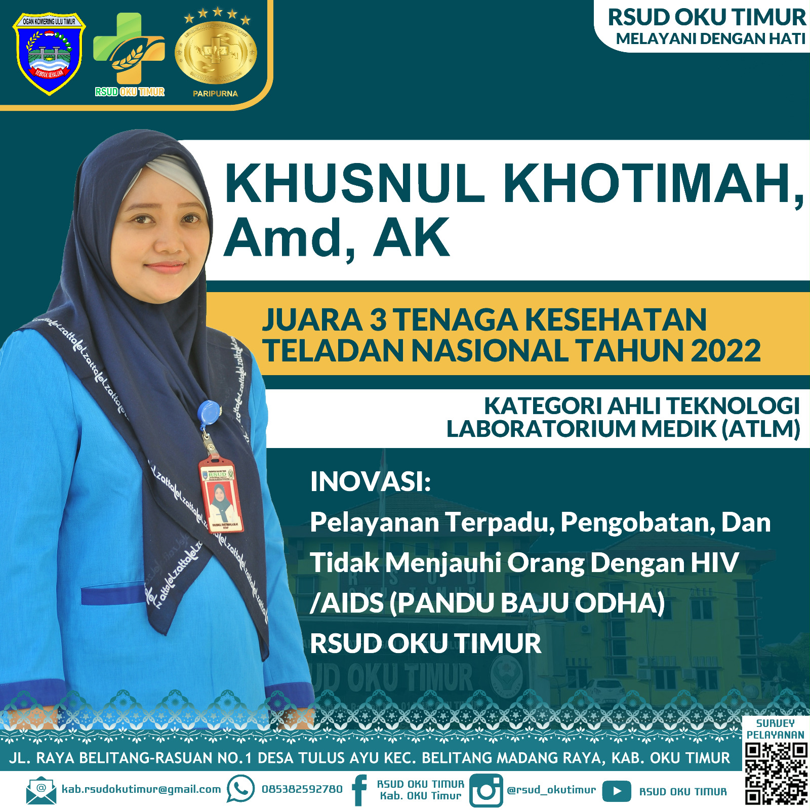 2022 - NAKES TELADAN NASIONAL an. KHUSNUL KHOTIMAH, AMAK. 2022 - NAKES TELADAN NASIONAL an. KHUSNUL KHOTIMAH, AMAK.