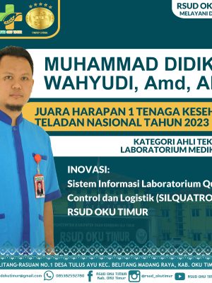 2023 – NAKES TELADAN NASIONAL an. MUHAMMAD DIDIK WAHYUDI, AMAK.